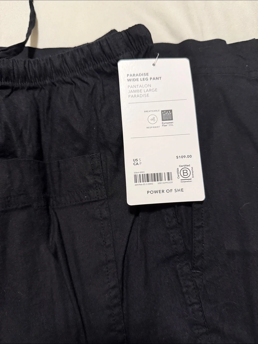NWT - Mid Rise Wide Leg Pants in **BLACK**